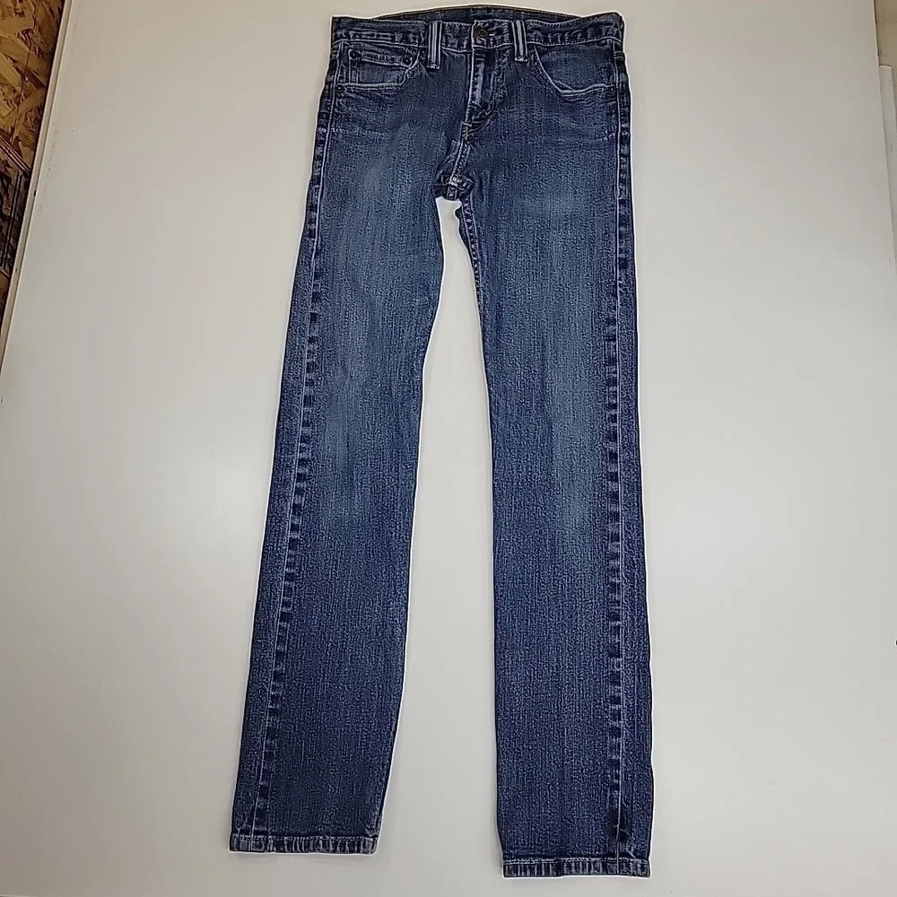 Levis Straus Youth Jeans Boys Size Reg 28 Blue Denim Casual Medium‎ Wash Midrise